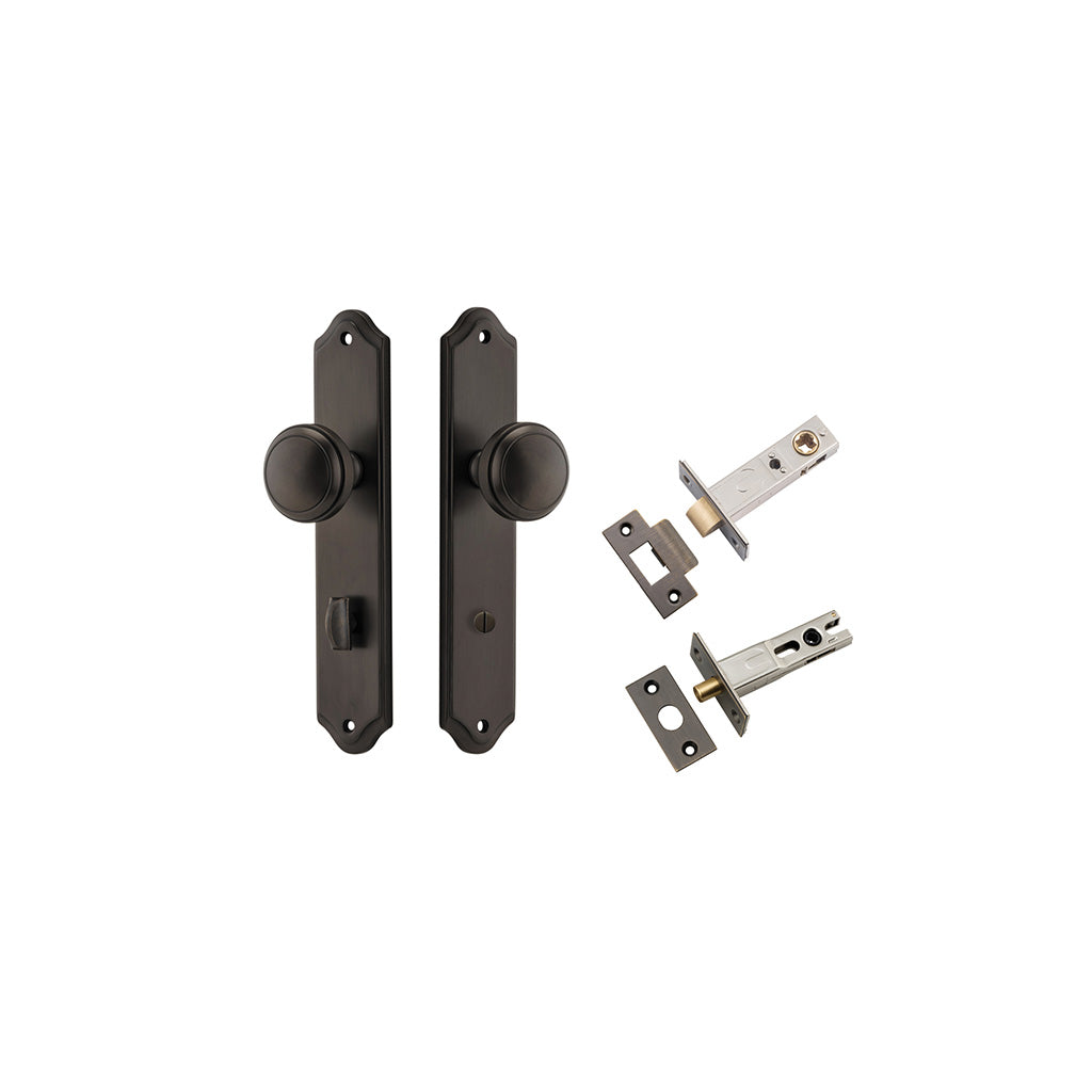Paddington Knob - Shouldered Backplate Signature Brass / Privacy / Separate Privacy Kit