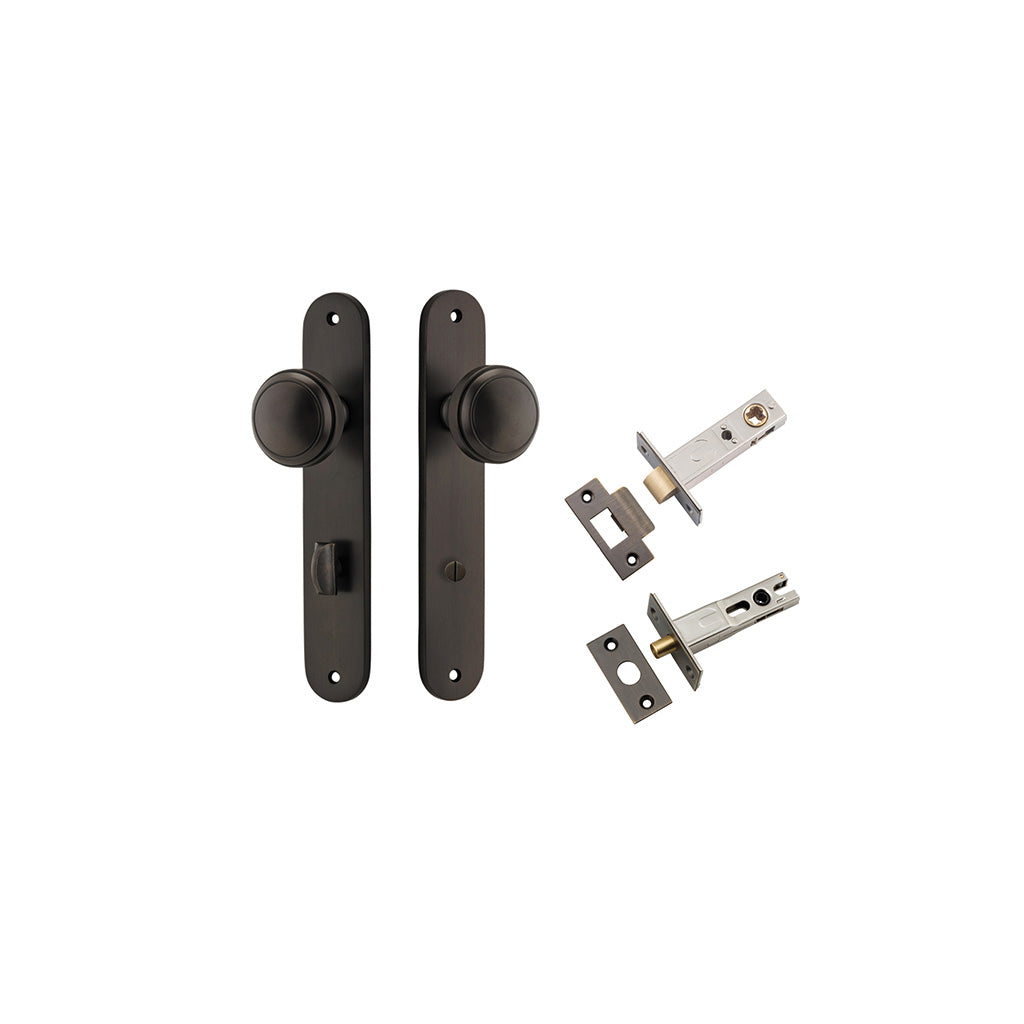 Paddington Knob - Oval Backplate Signature Brass / Privacy / Separate Privacy Kit