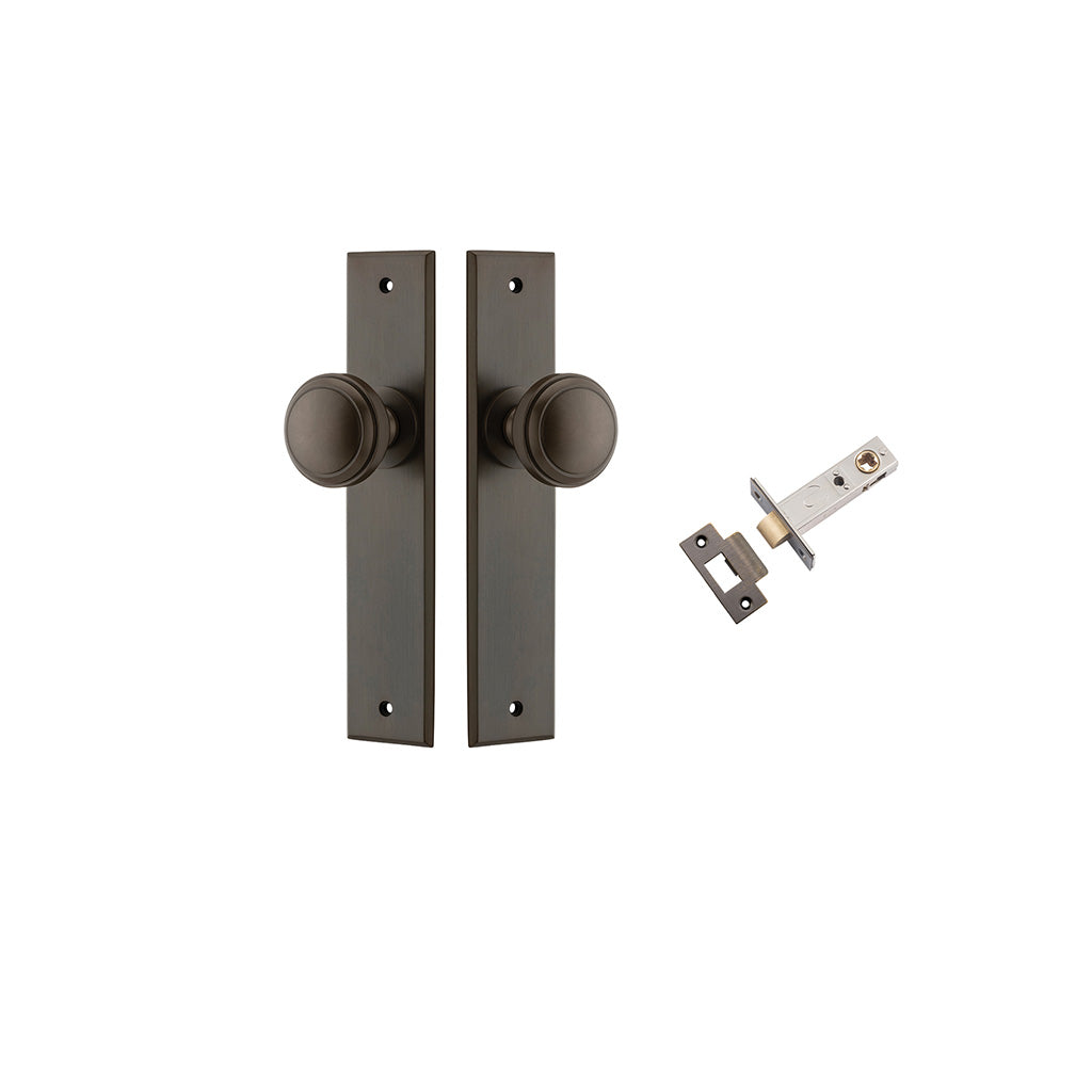 Paddington Knob - Chamfered Backplate Signature Brass / Passage / Passage Kit
