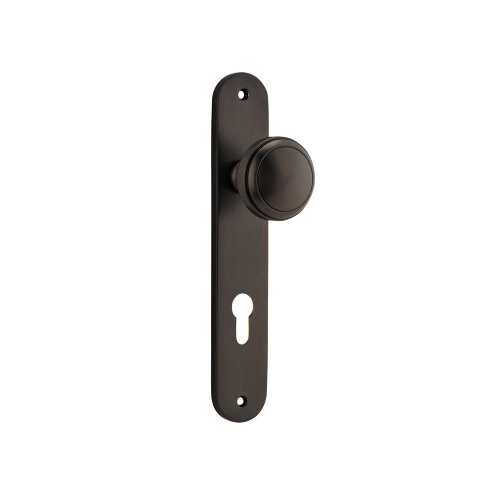 Paddington Knob - Oval Backplate Signature Brass / Entrance / Lever Set Only