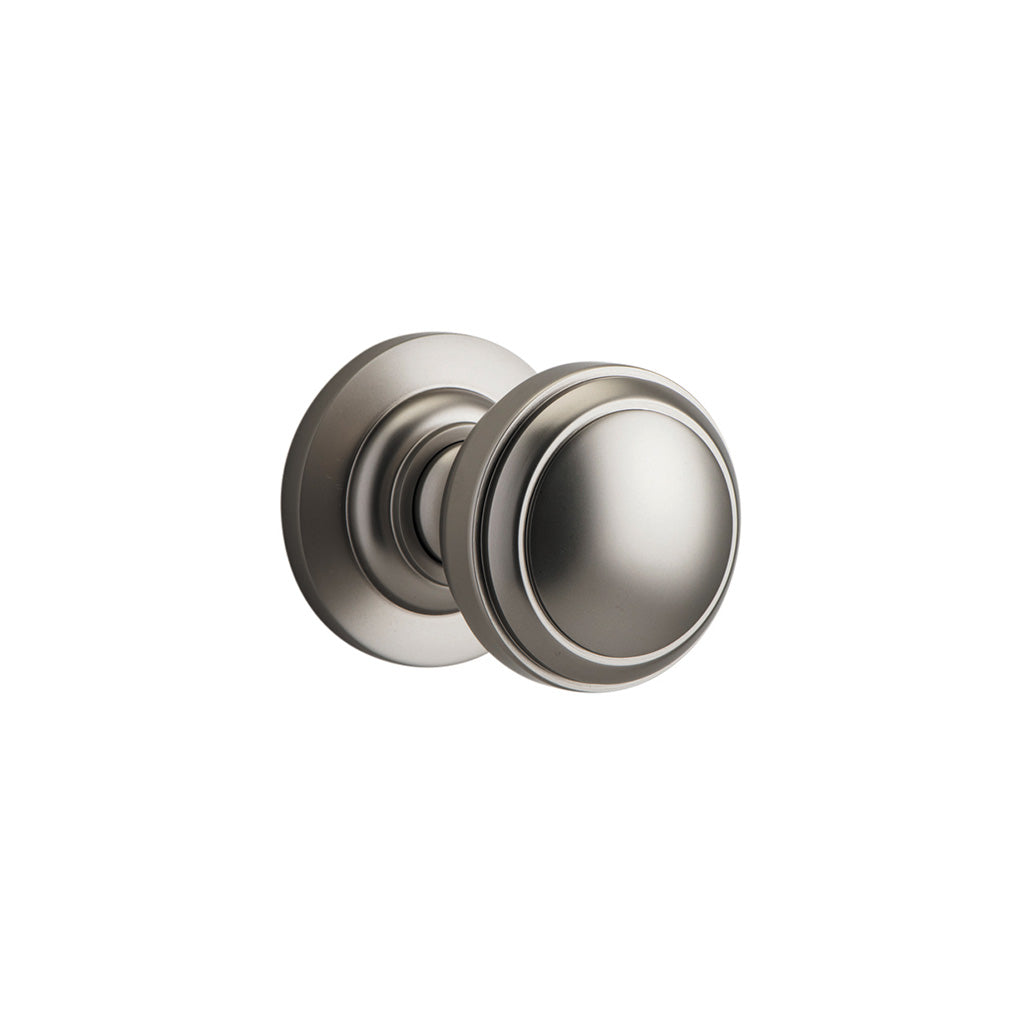Paddington Knob - Round Rose Satin Nickel / Passage / Lever Set Only