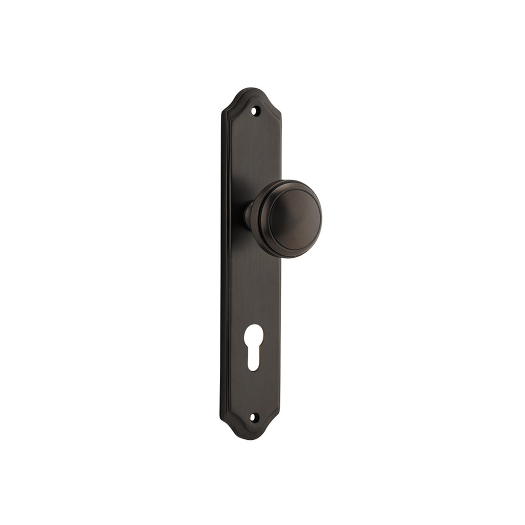 Paddington Knob - Shouldered Backplate Signature Brass / Entrance / Lever Set Only