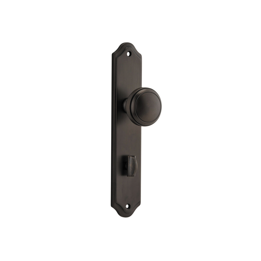 Paddington Knob - Shouldered Backplate Signature Brass / Privacy / Lever Set Only