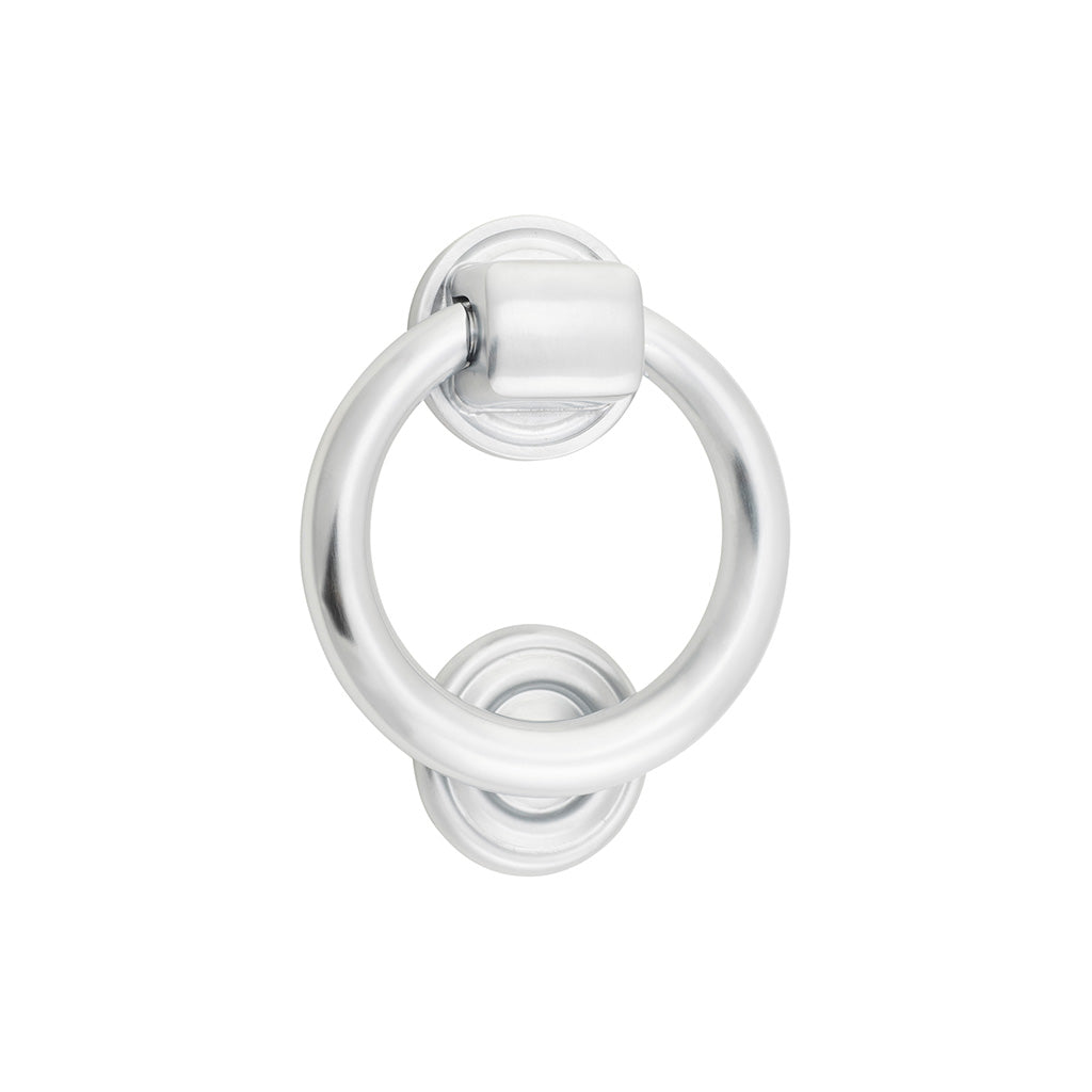 Ring Door Knocker Brushed Chrome