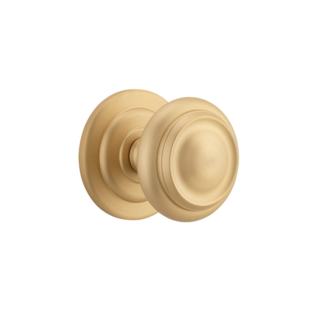 Sarlat Centre Door Knob Brushed Brass