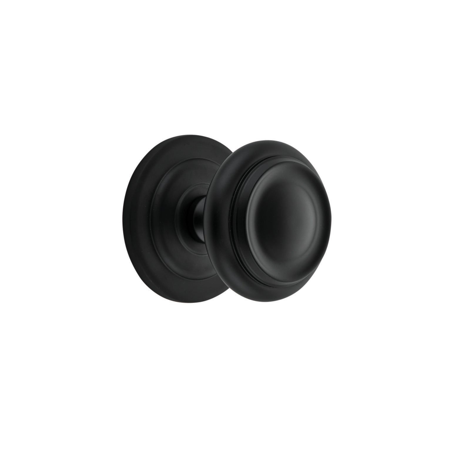 Sarlat Centre Door Knob Matt Black