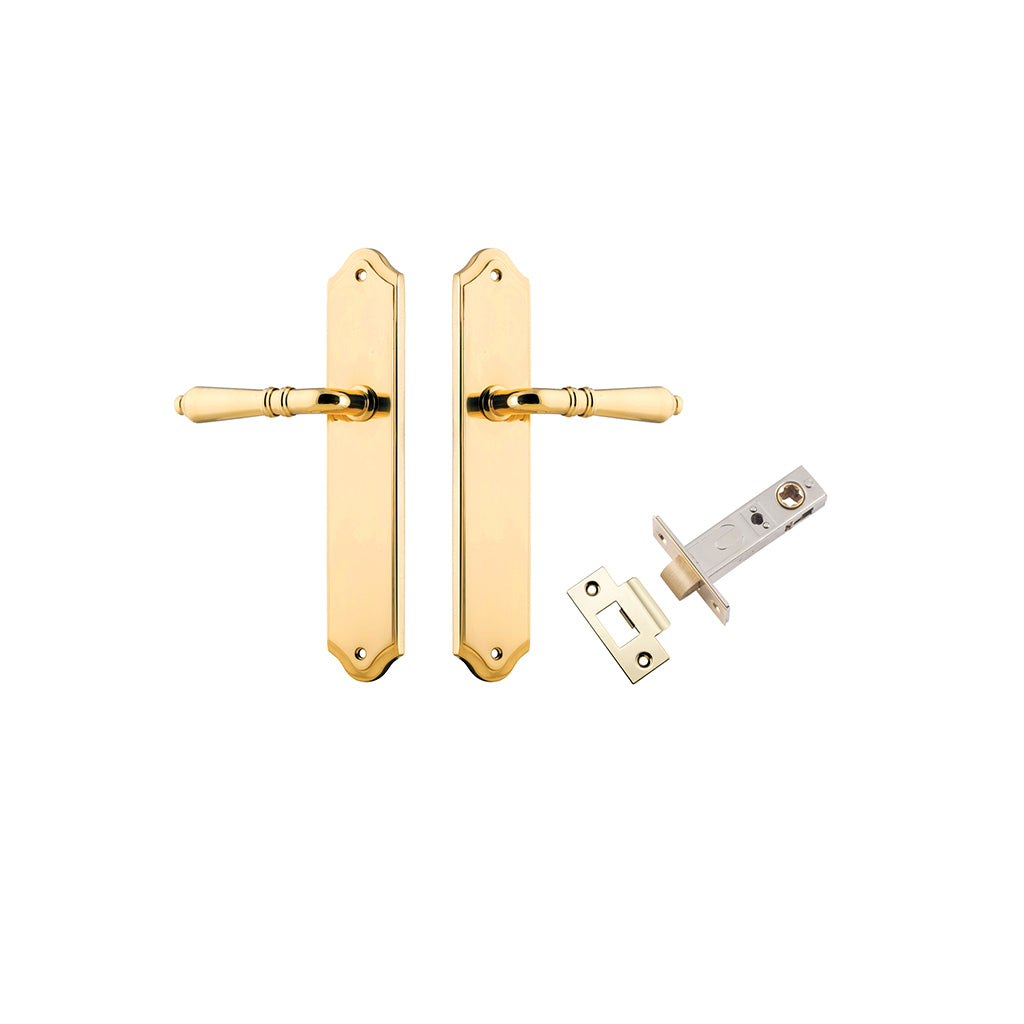 Sarlat Lever - Shouldered Backplate Polished Brass / Passage / Passage Kit
