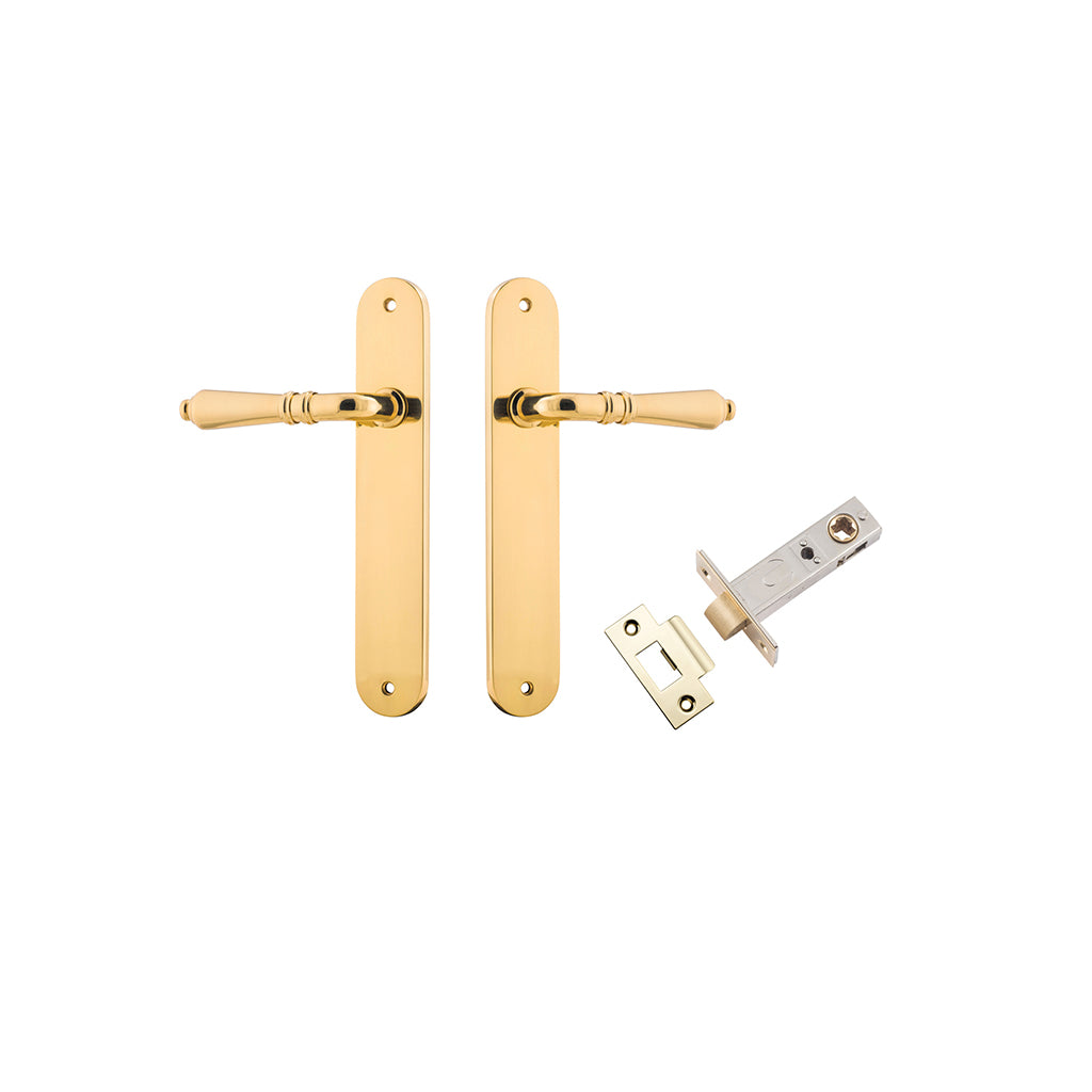 Sarlat Lever - Oval Backplate Polished Brass / Passage / Passage Kit