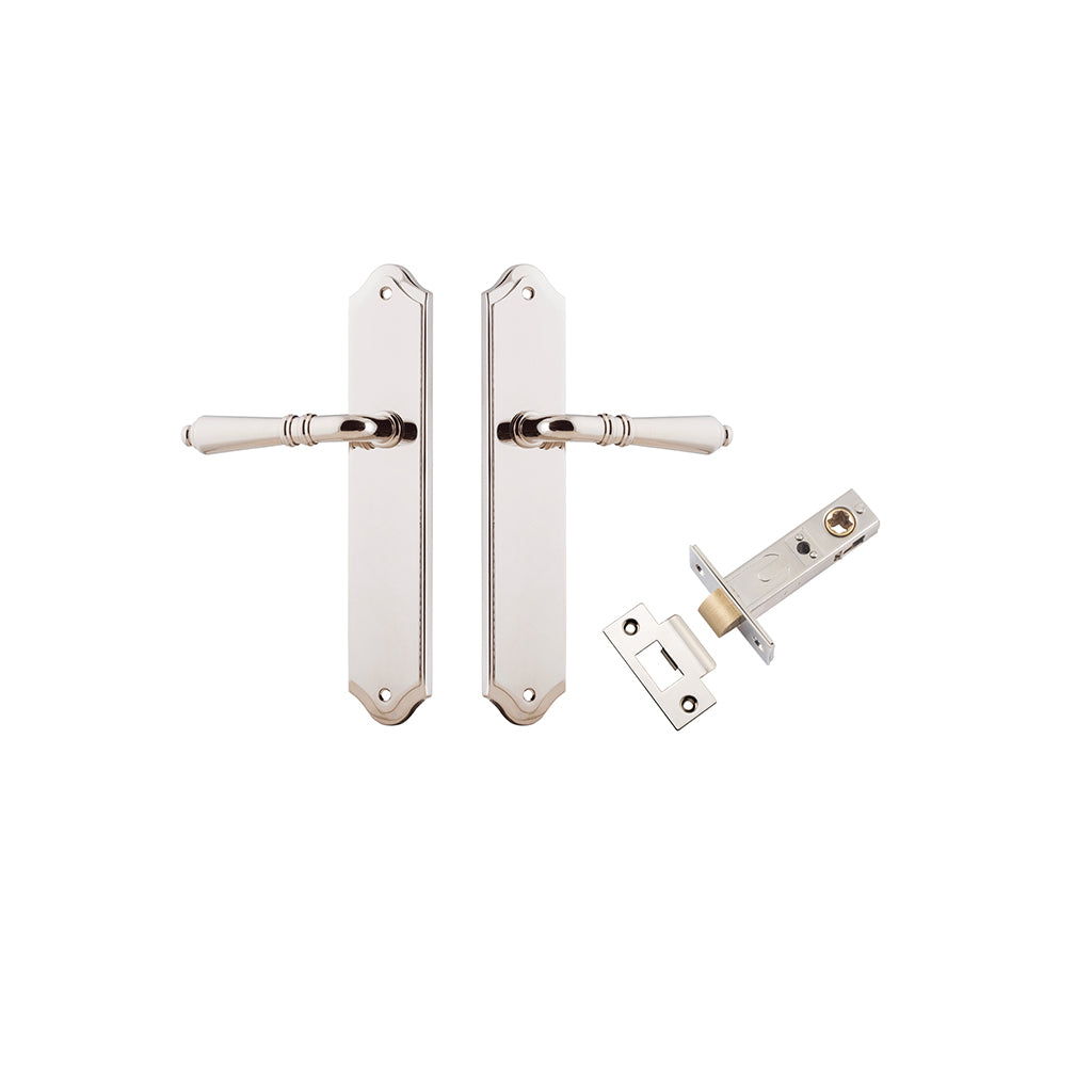 Sarlat Lever - Shouldered Backplate Polished Nickel / Passage / Passage Kit