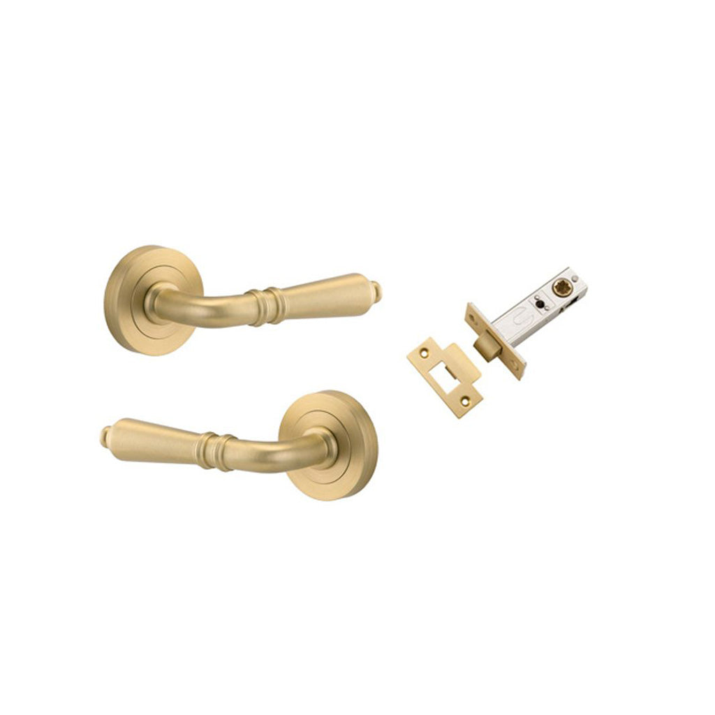 Sarlat Lever - Round Rose Brushed Gold PVD / Passage / Passage Kit
