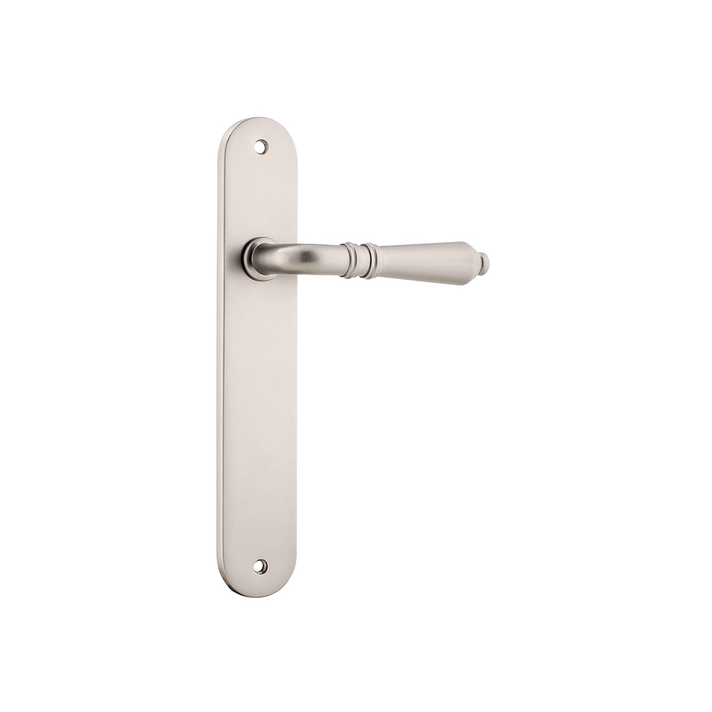 Sarlat Lever - Oval Backplate Satin Nickel / Passage / Lever Set Only