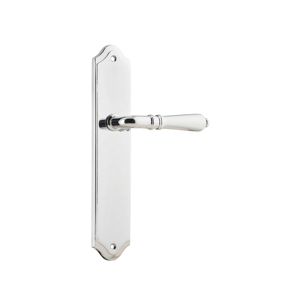 Sarlat Lever - Shouldered Backplate Polished Chrome / Passage / Lever Set Only