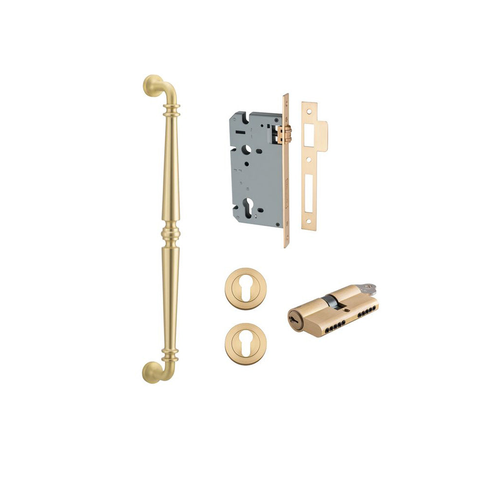 Sarlat Pull Handle Brushed Gold PVD / 450mm / Entrance Kit Dual Function (Key-Key)