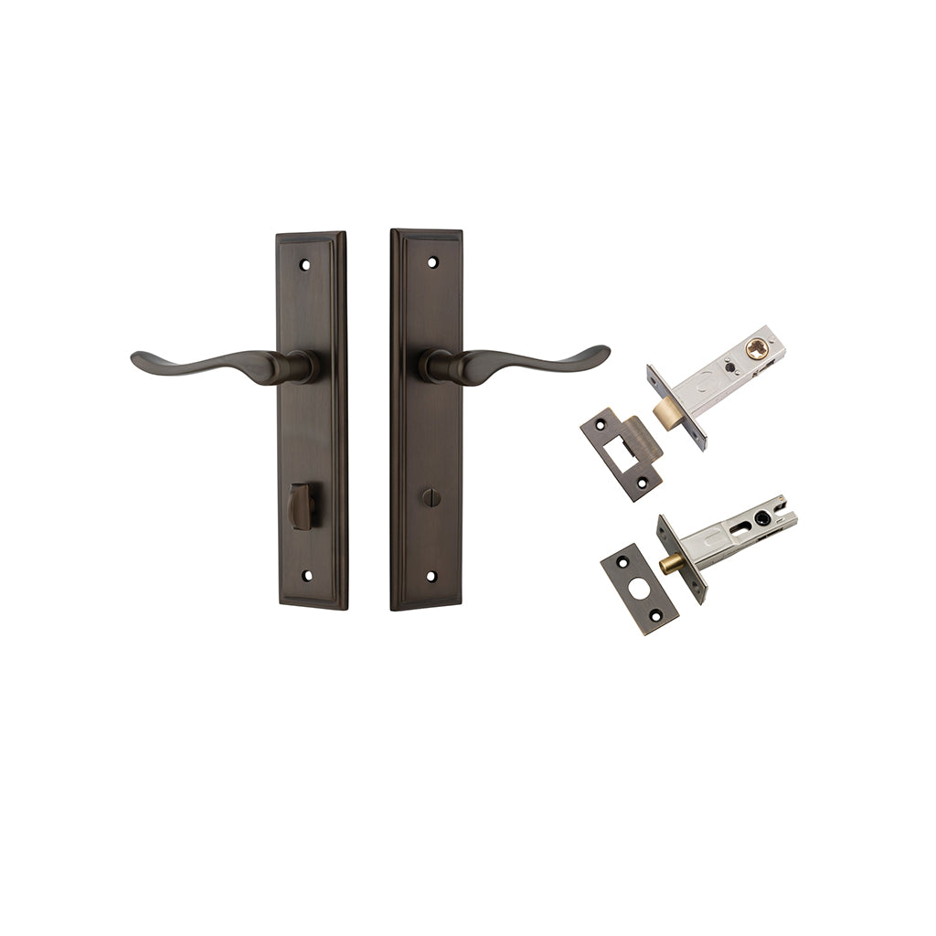 Stirling Lever - Stepped Backplate Signature Brass / Privacy / Separate Privacy Kit