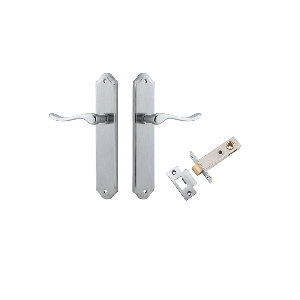 Stirling Lever - Shouldered Backplate Brushed Chrome / Passage / Passage Kit