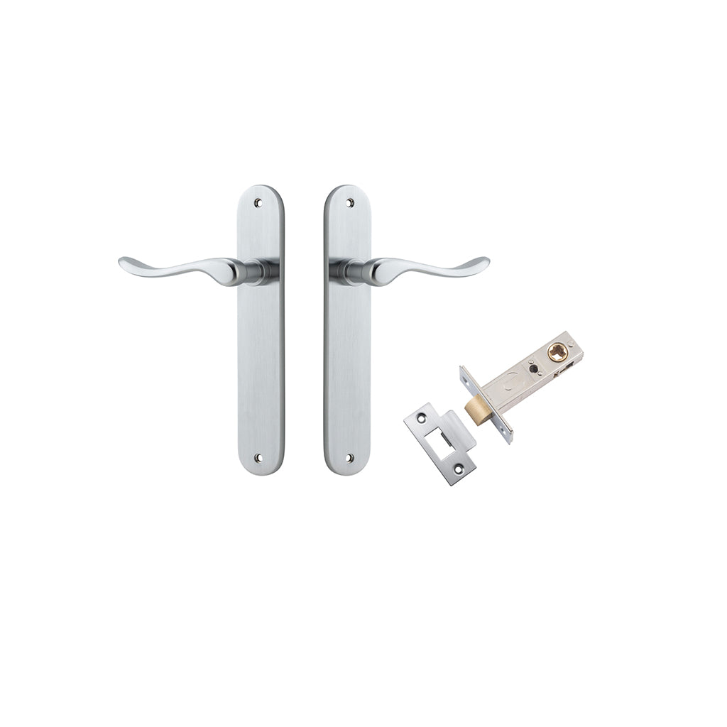 Stirling Lever - Oval Backplate Brushed Chrome / Passage / Passage Kit