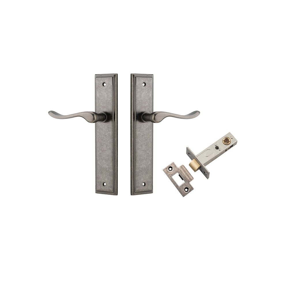 Stirling Lever - Stepped Backplate Distressed Nickel / Passage / Passage Kit