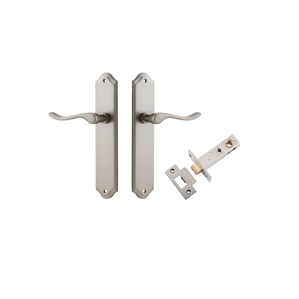 Stirling Lever - Shouldered Backplate Satin Nickel / Passage / Passage Kit