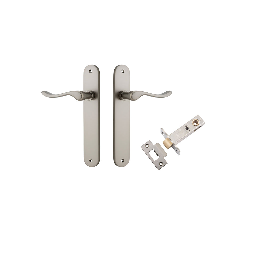 Stirling Lever - Oval Backplate Satin Nickel / Passage / Passage Kit