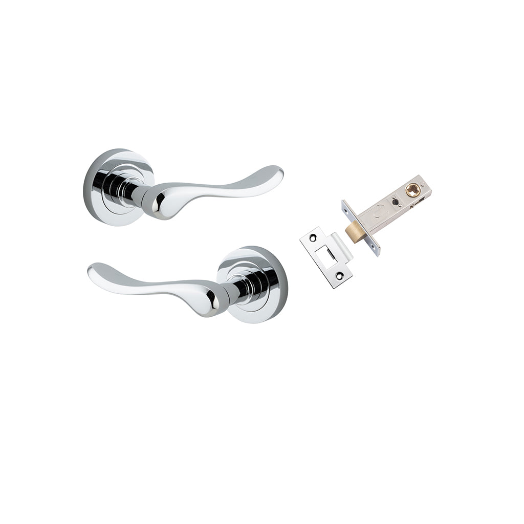 Stirling Lever - Round Rose Polished Chrome / Passage / Passage Kit