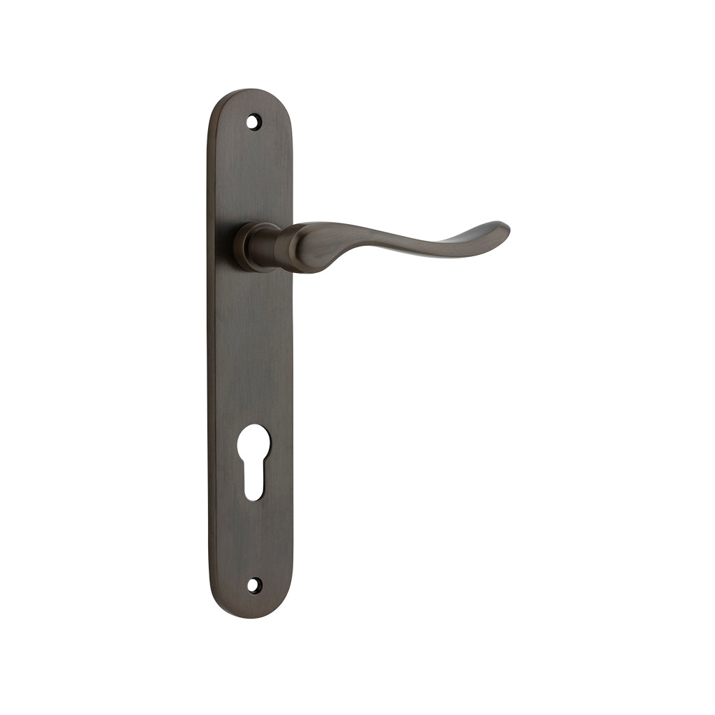 Stirling Lever - Oval Backplate Signature Brass / Entrance / Lever Set Only