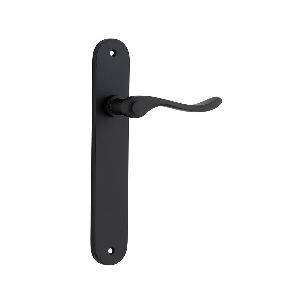 Stirling Lever - Oval Backplate Matt Black / Passage / Lever Set Only