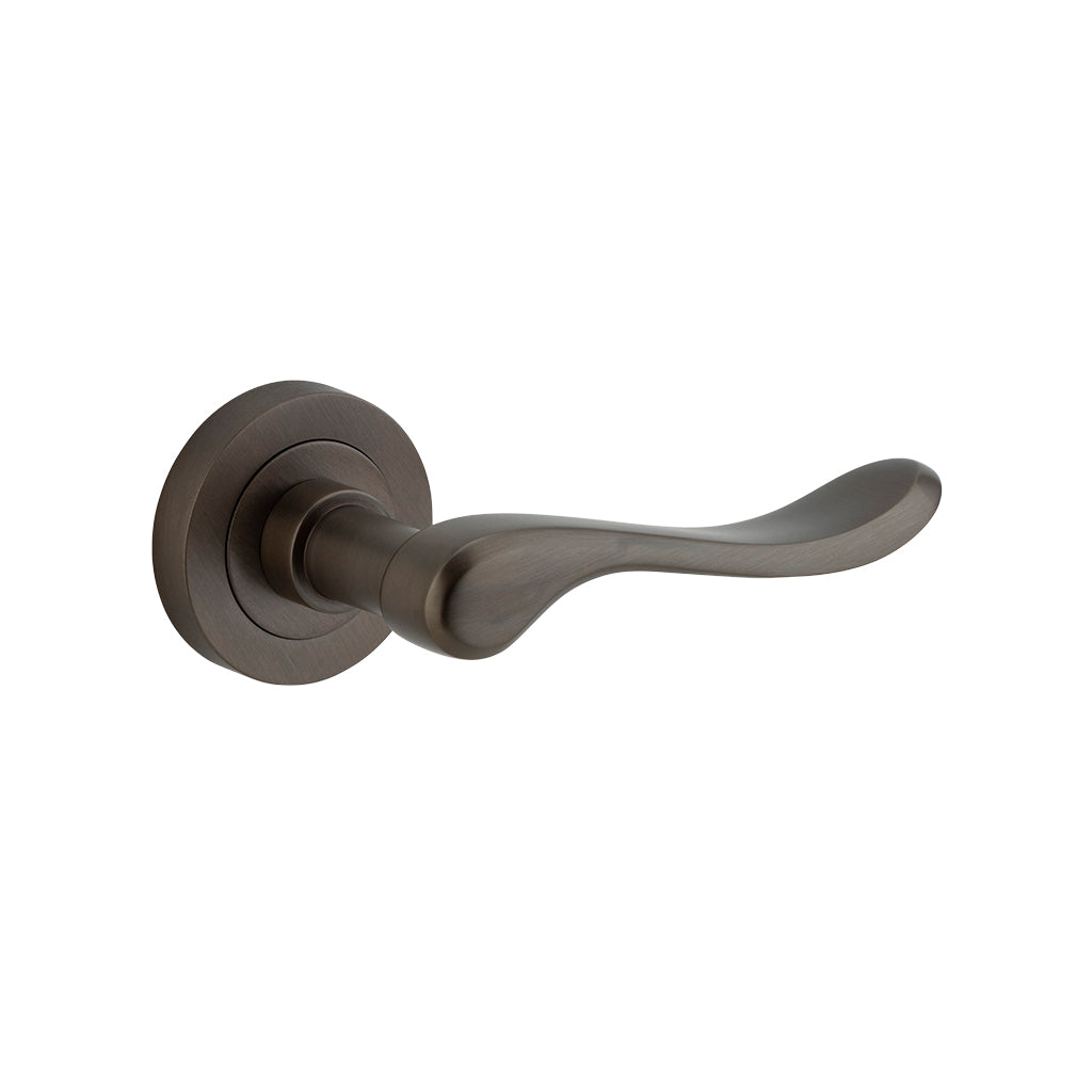 Stirling Lever - Round Rose Signature Brass / Passage / Lever Set Only
