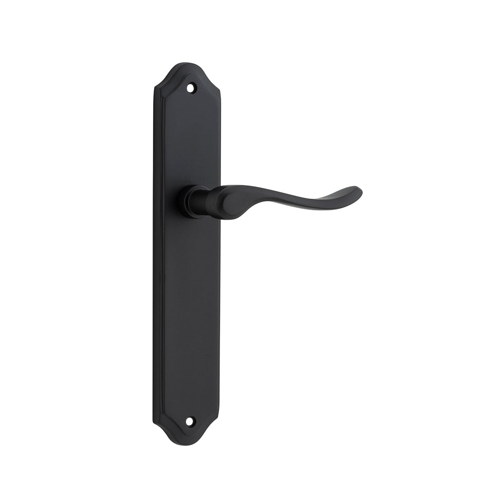 Stirling Lever - Shouldered Backplate Matt Black / Passage / Lever Set Only