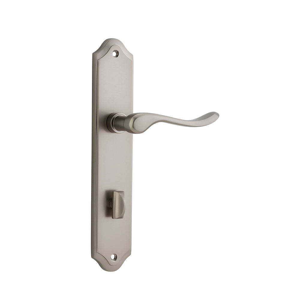 Stirling Lever - Shouldered Backplate Satin Nickel / Privacy / Lever Set Only