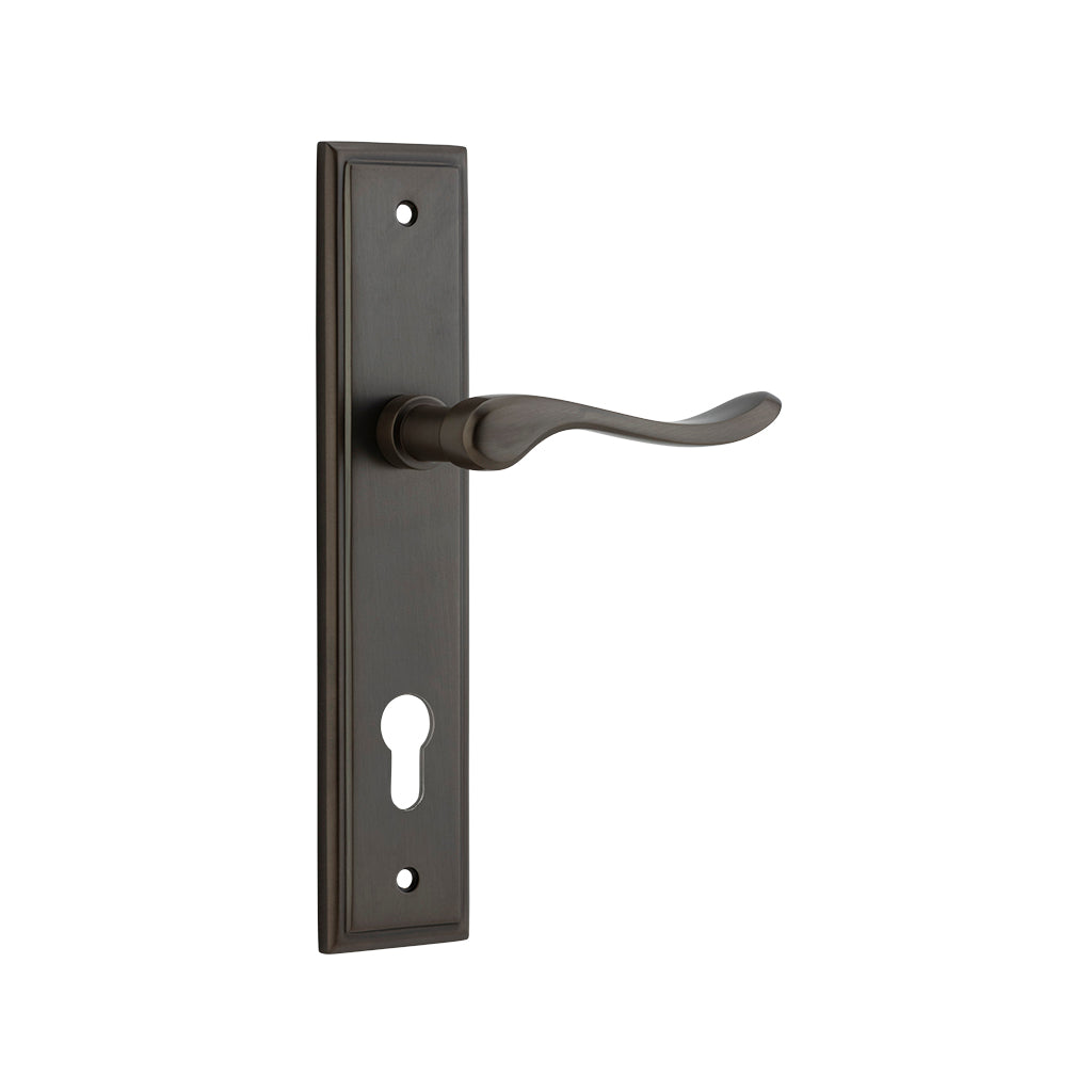 Stirling Lever - Stepped Backplate Signature Brass / Entrance / Lever Set Only