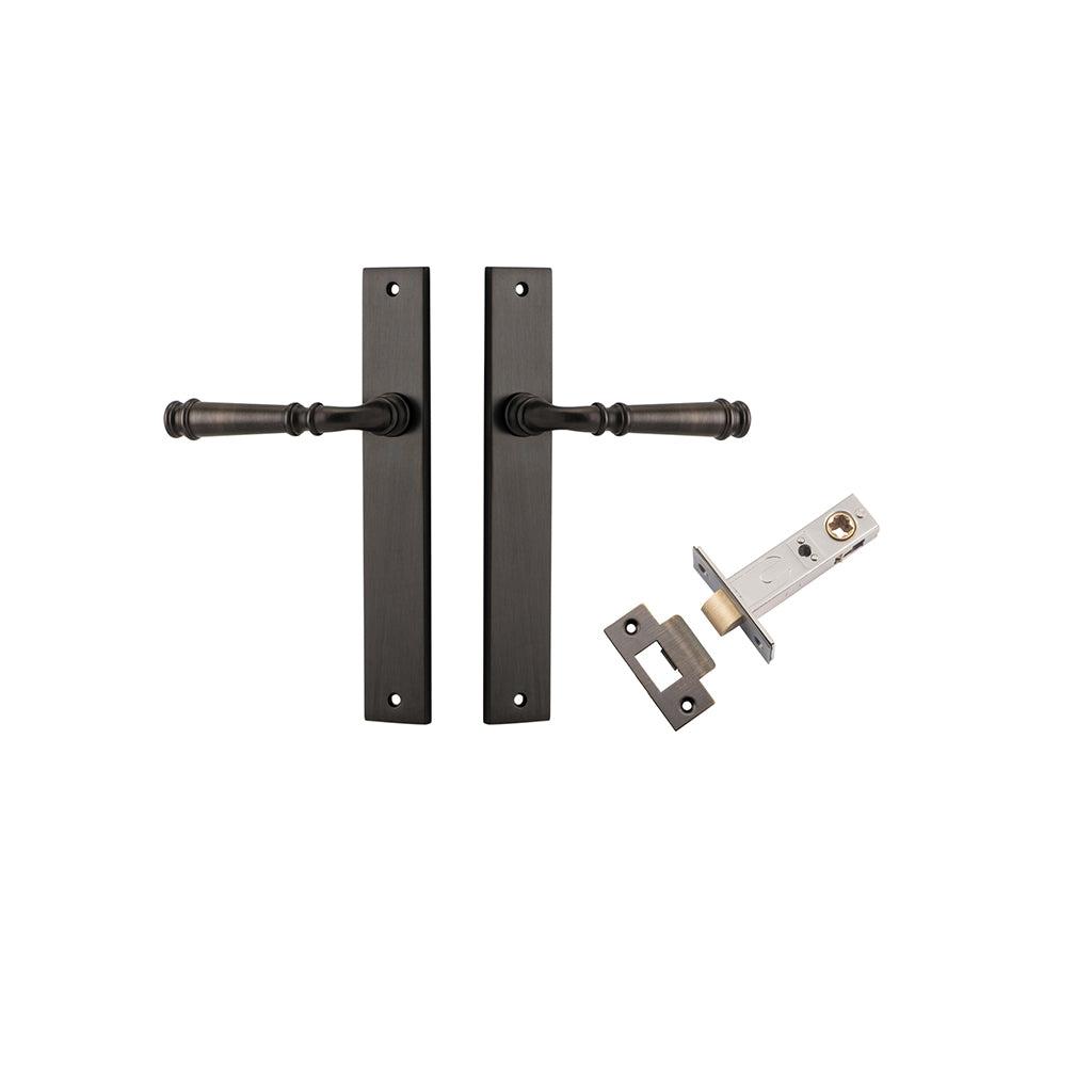 Verona Lever - Rectangular Backplate Signature Brass / Passage / Passage Kit