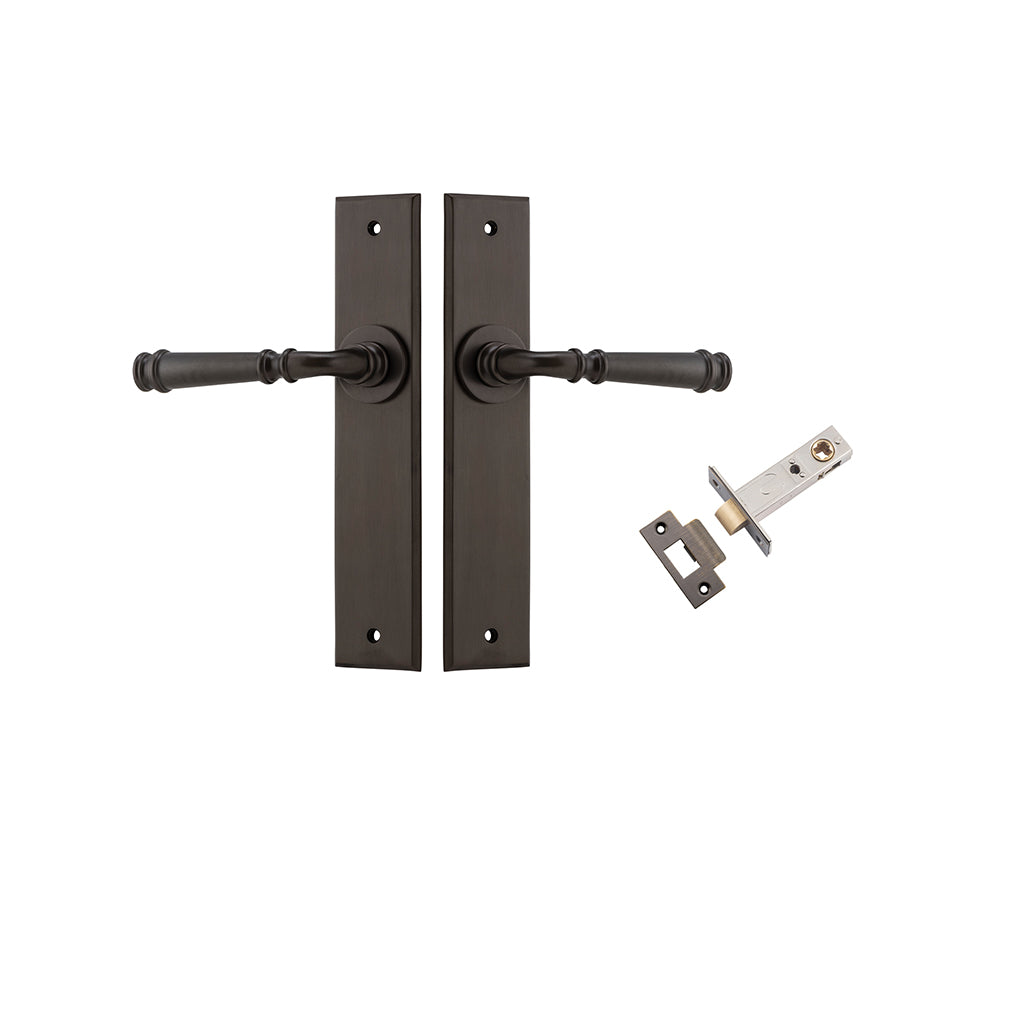 Verona Lever - Chamfered Backplate Signature Brass / Passage / Passage Kit