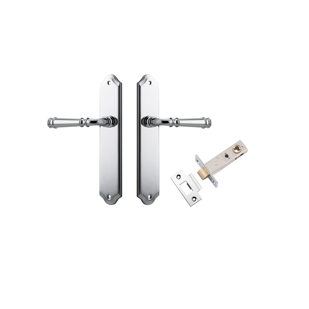 Verona Lever - Shouldered Backplate Polished Chrome / Passage / Passage Kit