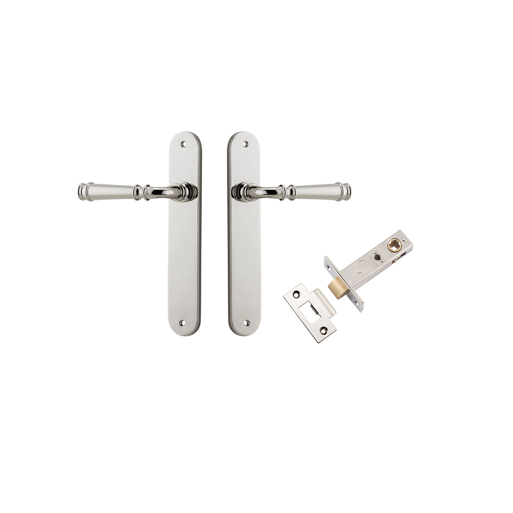 Verona Lever - Oval Backplate Polished Nickel / Passage / Passage Kit