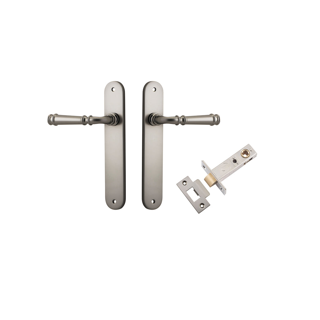 Verona Lever - Oval Backplate Satin Nickel / Passage / Passage Kit