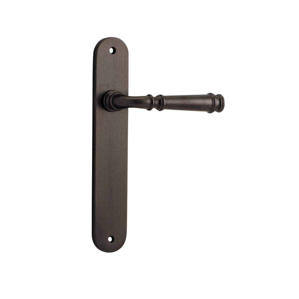 Verona Lever - Oval Backplate Signature Brass / Passage / Lever Set Only