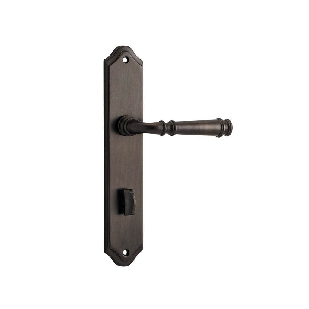 Verona Lever - Shouldered Backplate Signature Brass / Privacy / Lever Set Only