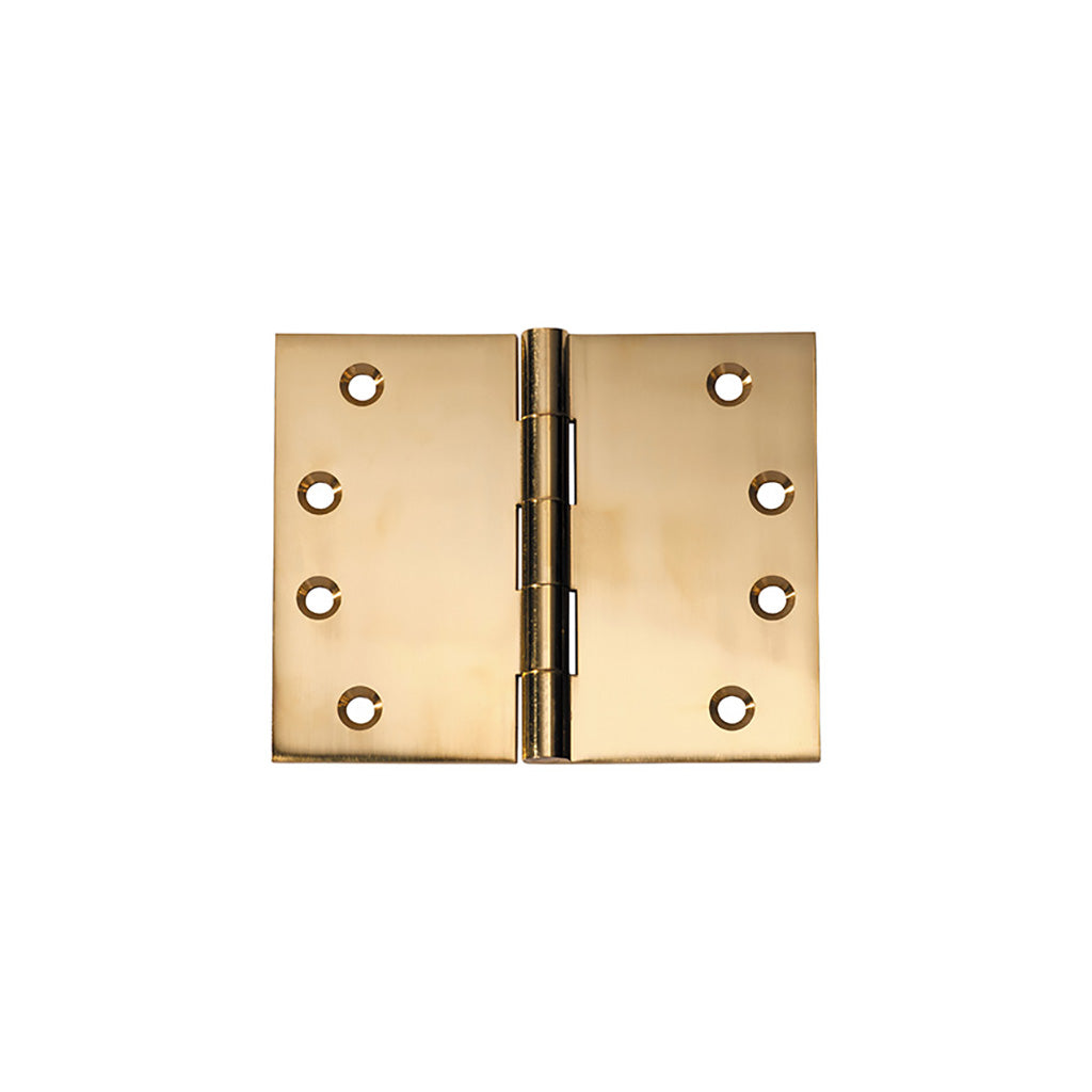 Broad Butt Hinge - H100xW125mm Polished Brass