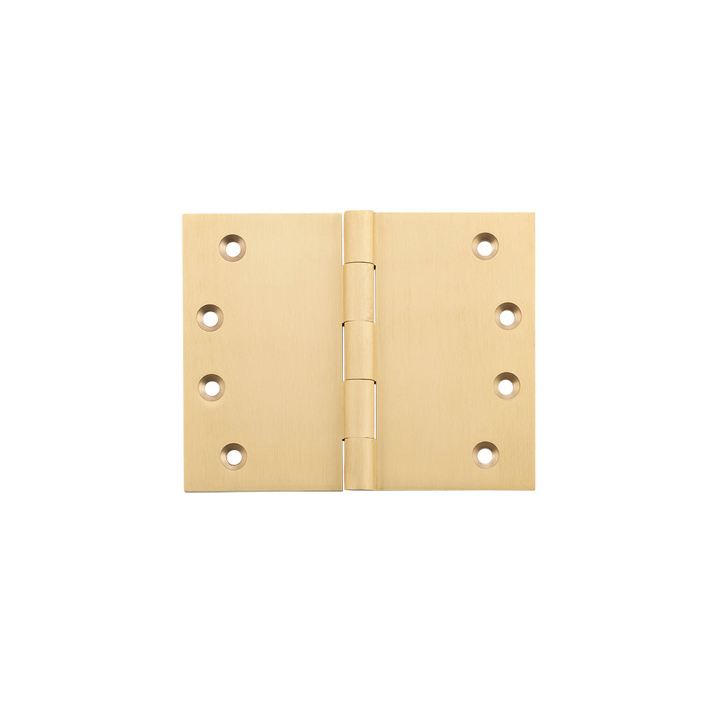Broad Butt Hinge - H100xW125mm Satin Brass