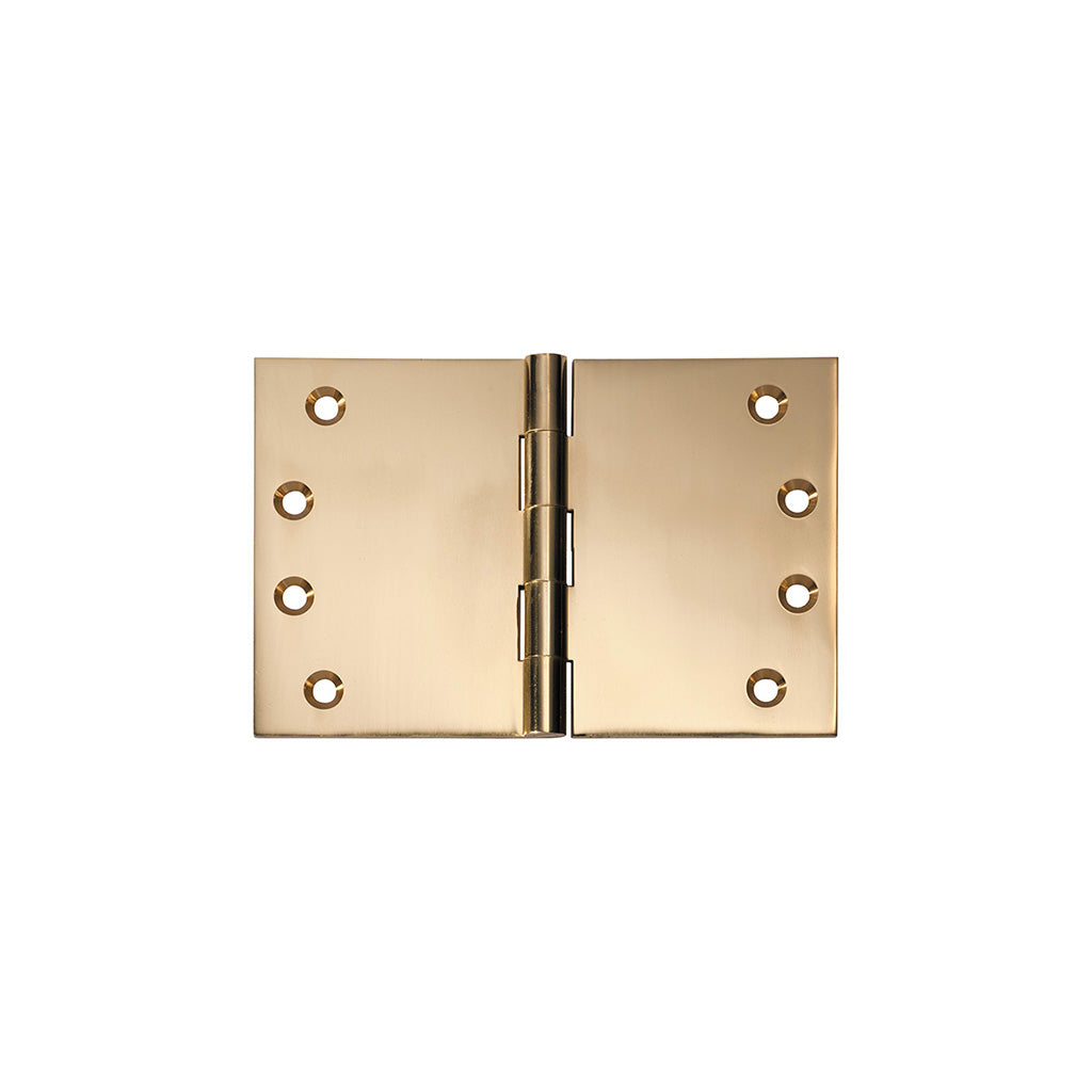 Broad Butt Hinge - H100xW150mm Polished Brass