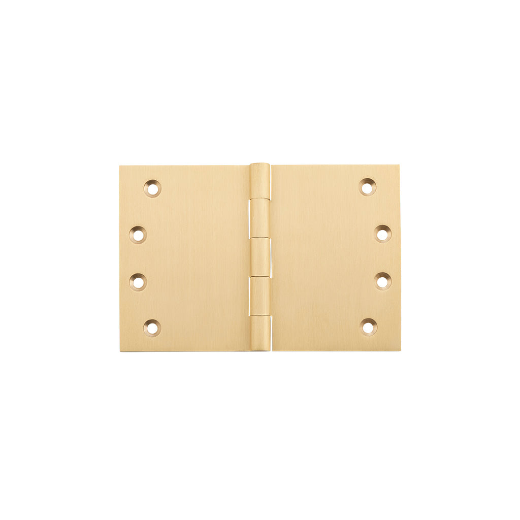 Broad Butt Hinge - H100xW150mm Satin Brass