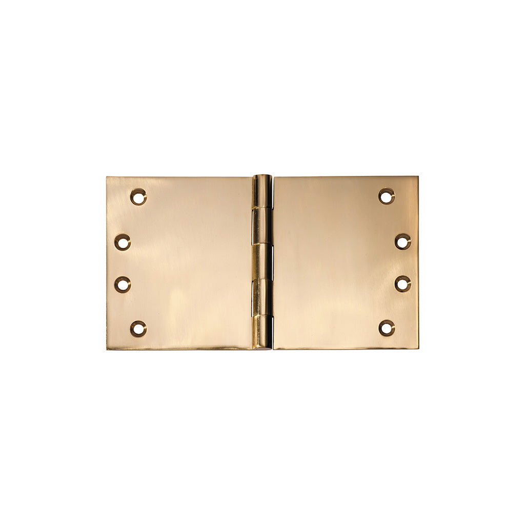Broad Butt Hinge - H100xW175mm Polished Brass