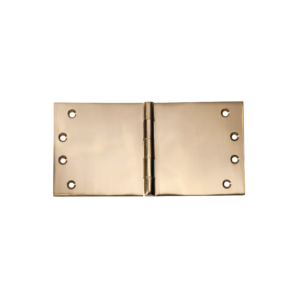 Broad Butt Hinge - H100xW200mm Polished Brass