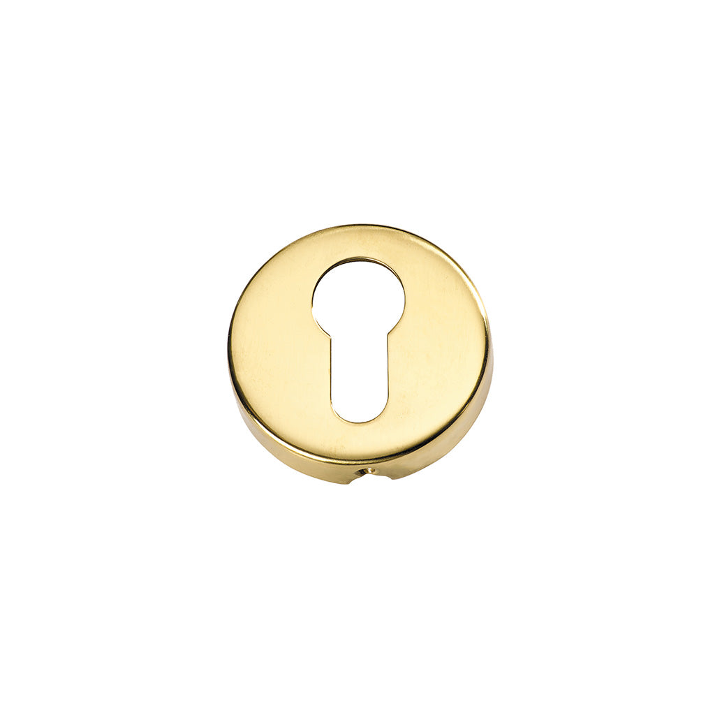 Euro Escutcheons Polished Brass