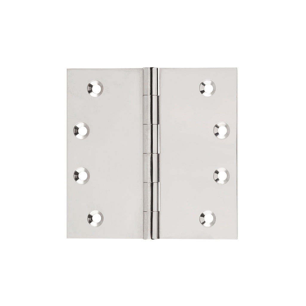 Fixed Pin Hinge - H100xW100mm Polished Nickel