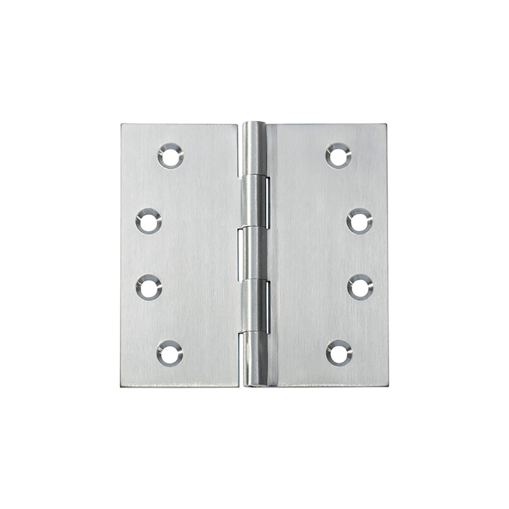 Fixed Pin Hinge - H100xW100mm Satin Chrome