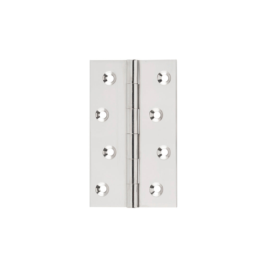 Fixed Pin Hinge - H100xW60mm Polished Nickel