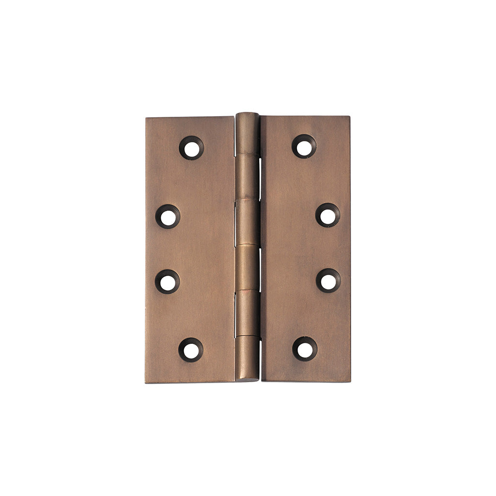 Fixed Pin Hinge - H100xW75mm Antique Brass