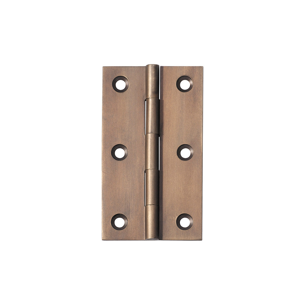 Fixed Pin Hinge - H89xW50mm Antique Brass
