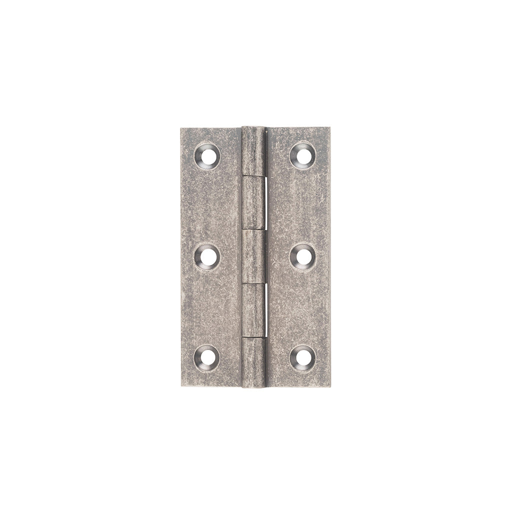 Fixed Pin Hinge - H89xW50mm Rumbled Nickel
